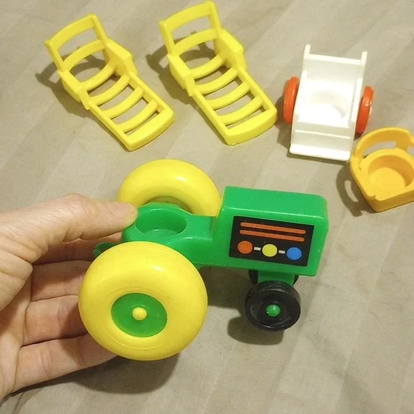 Vintage Fisher price toys, chairs lot, EUC